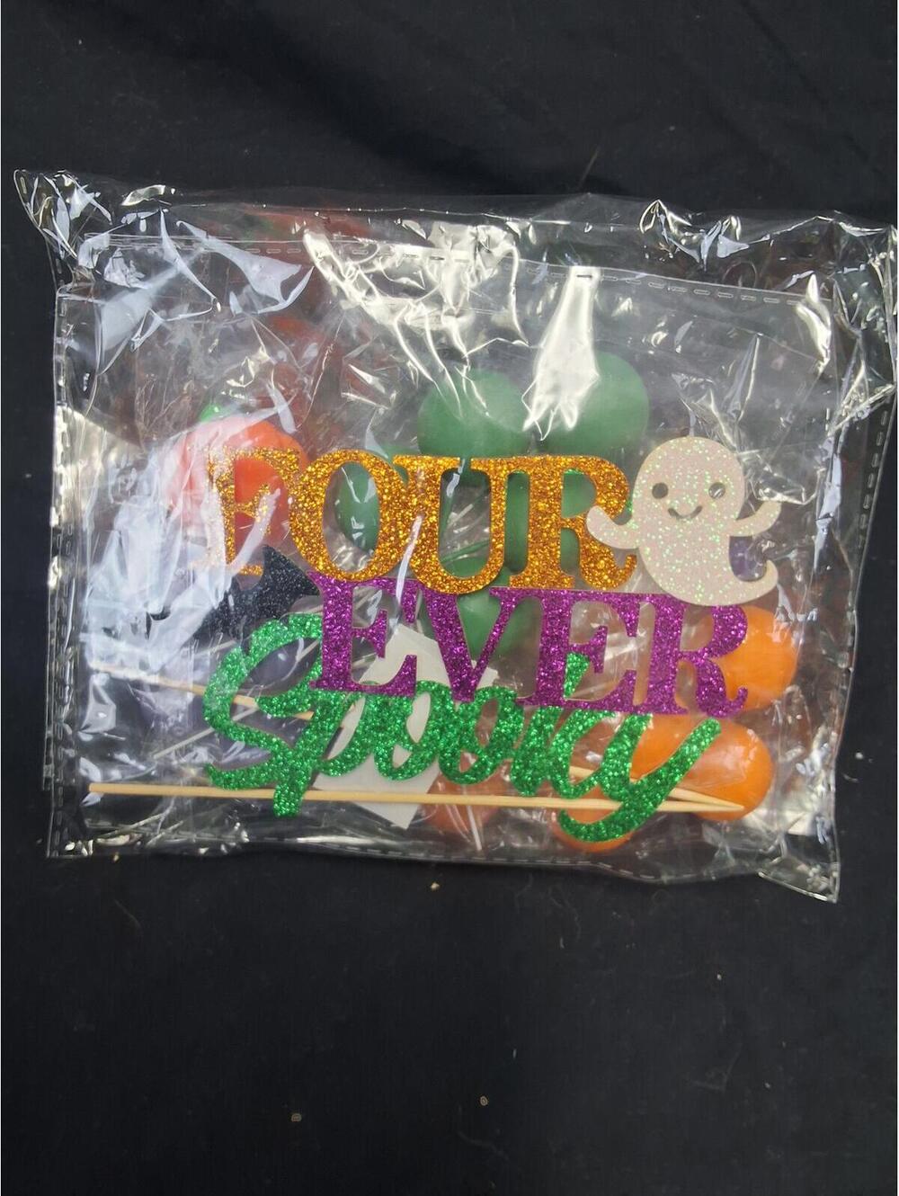 Four Ever Spooky Halloween Cake Decorations